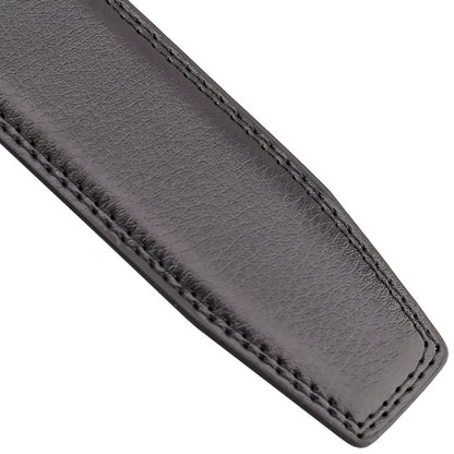Men'S Leather Belts Fashion Automatic Buckle Cowskin Male Belt Luxury Designer Black Brown 3.5Cm plus Size 130 140 150 160 170Cm